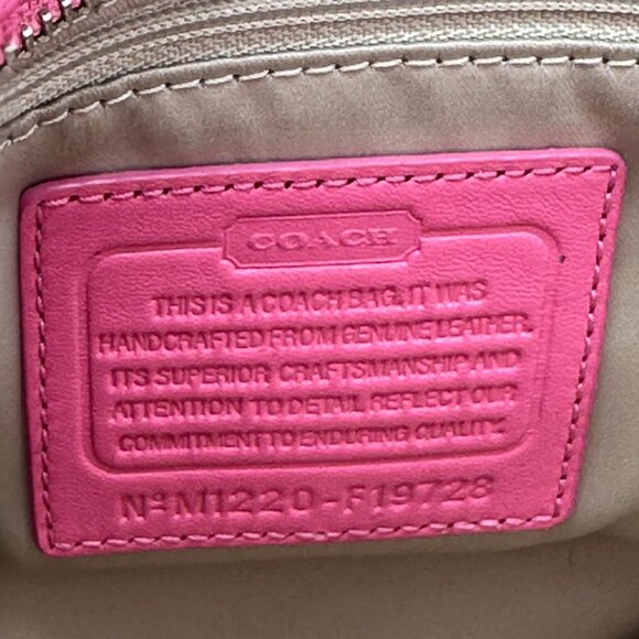 💰 EUC Coach Park Rose Leather Carryall Shoulder Bag #F19728 - Picture 13 of 16